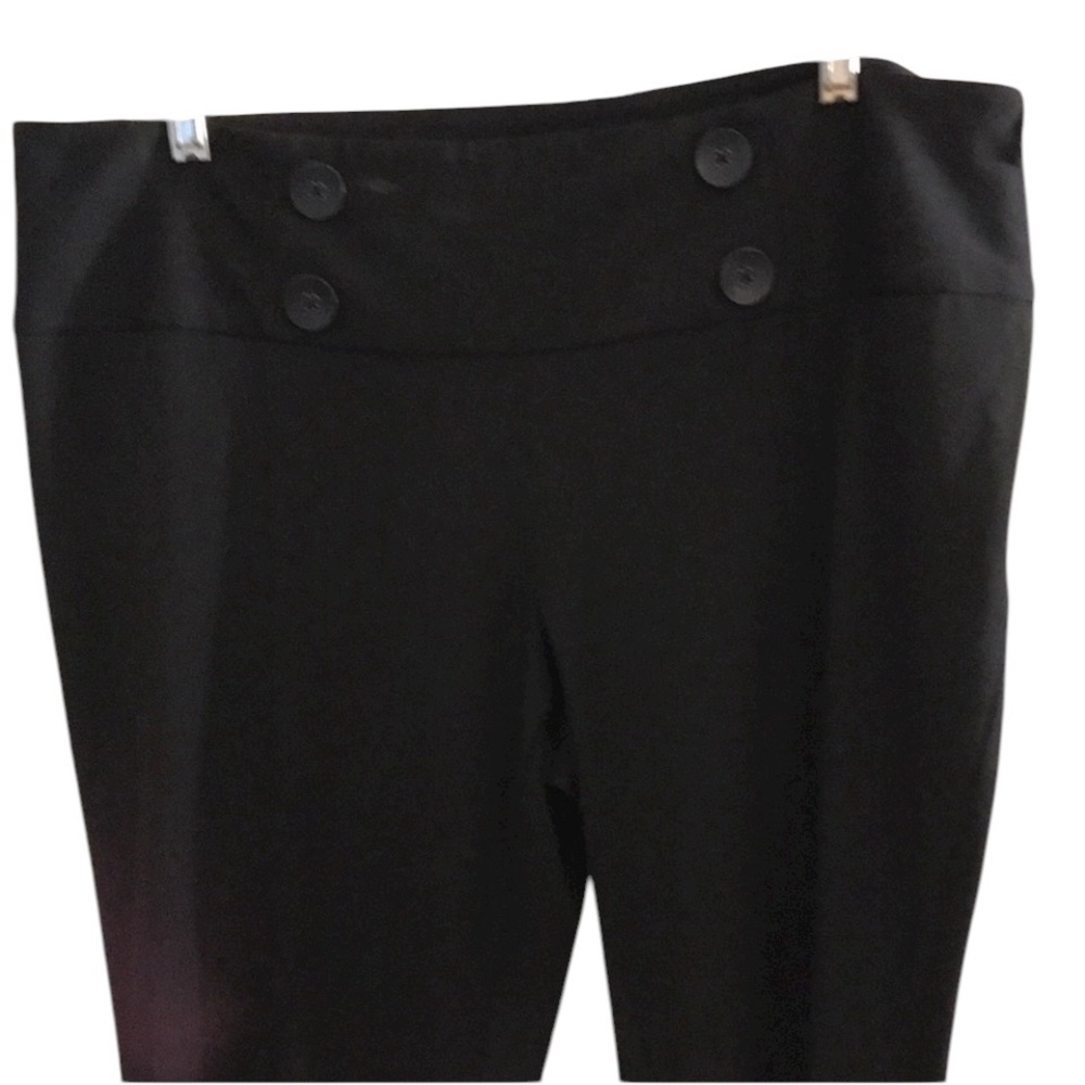 INC International Concepts size 14 black high rise wide leg dress pants NWOT
